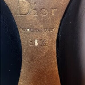 Dior Black Leather Pointed Toe Pumps